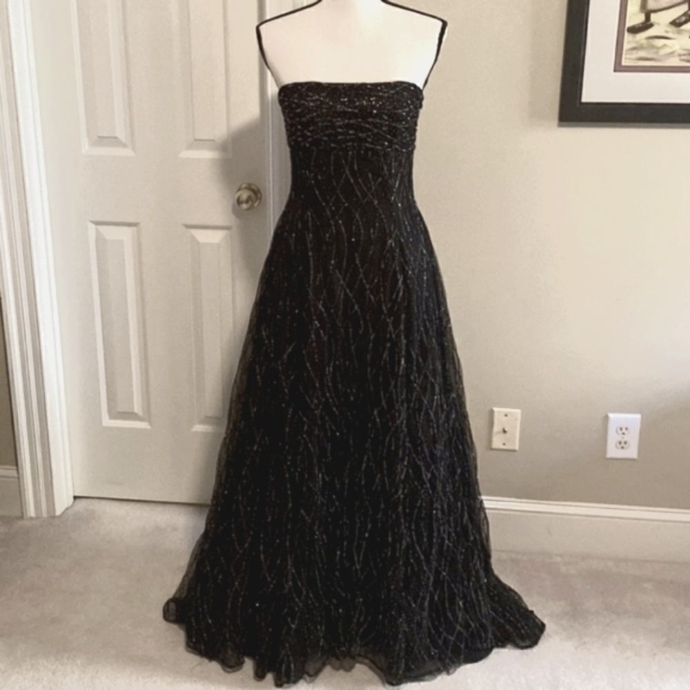 Vintage Victor Costa ball gown Dress tulle Sz 8